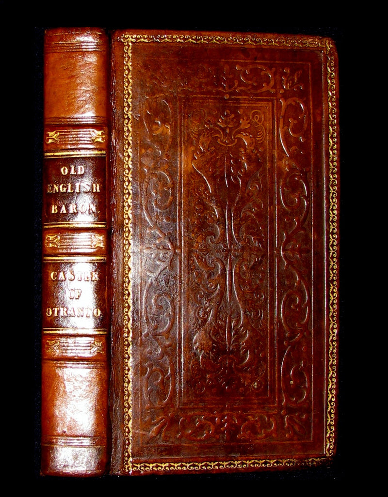 1826 Rare Gothic Book - The Castle of Otranto, (Bound with) The Old English Baron