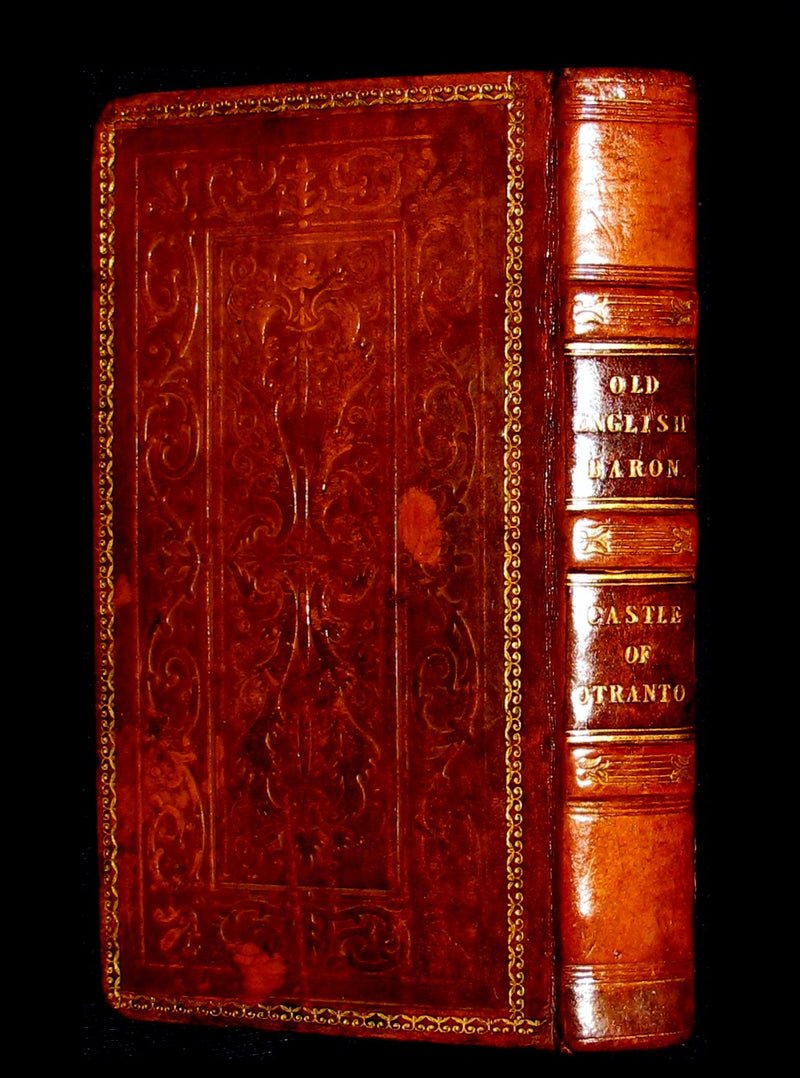 1826 Rare Gothic Book - The Castle of Otranto, (Bound with) The Old English Baron
