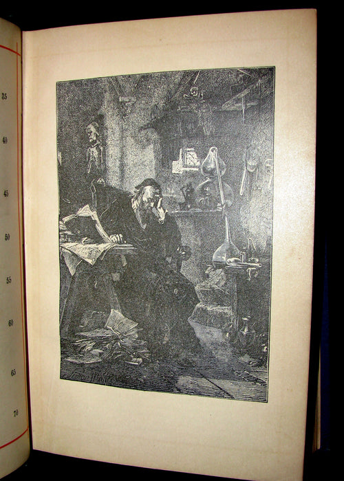 1890 Rare Victorian Book -   FAUST - A Tragedy by Goethe, Illustrated.