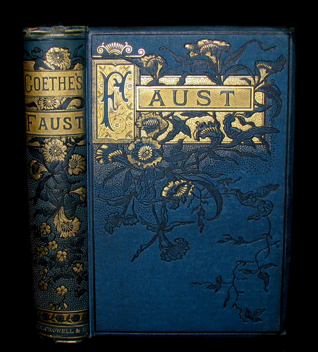 1890 Rare Victorian Book -   FAUST - A Tragedy by Goethe, Illustrated.