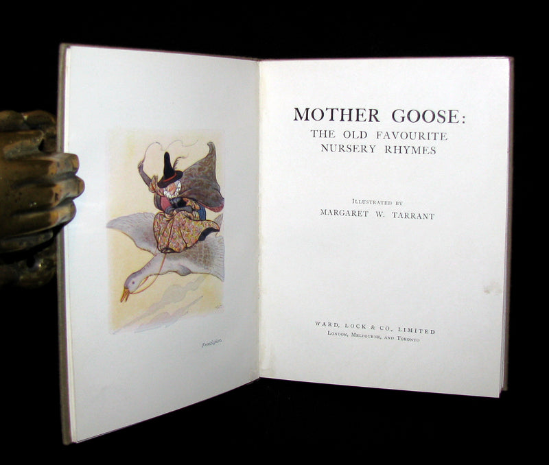 1920 Scarce Book -  MOTHER GOOSE illustrated by Margaret W. Tarrant