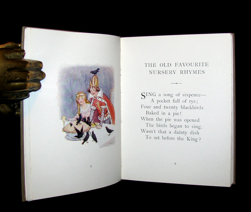 1920 Scarce Book -  MOTHER GOOSE illustrated by Margaret W. Tarrant