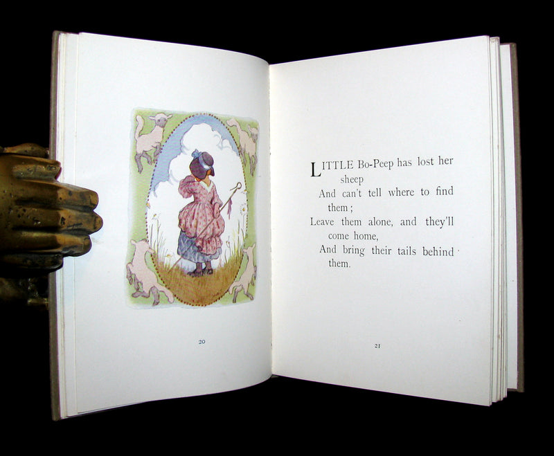 1920 Scarce Book -  MOTHER GOOSE illustrated by Margaret W. Tarrant