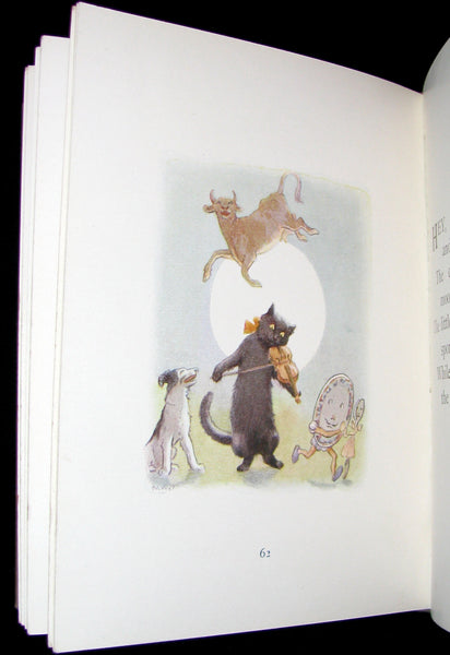 1920 Scarce Book -  MOTHER GOOSE illustrated by Margaret W. Tarrant