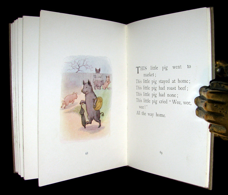 1920 Scarce Book -  MOTHER GOOSE illustrated by Margaret W. Tarrant