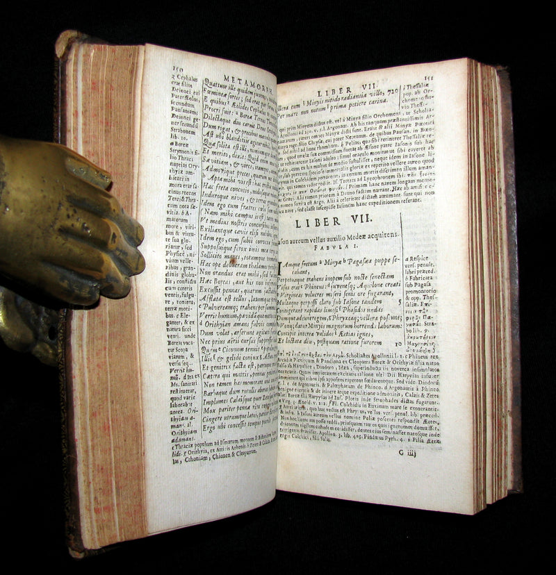 1668 Rare Latin Book - OVID Metamorphoses - Metamorphoseon libri XV. cum notis Th. Farnabii