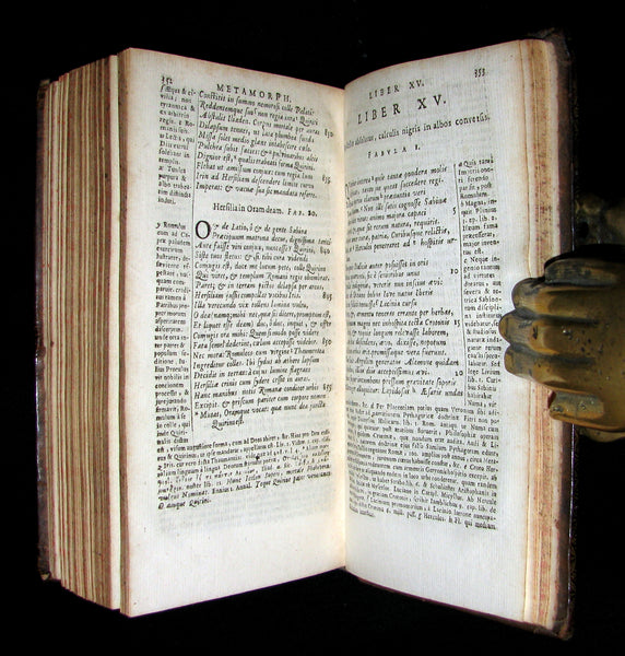 1668 Rare Latin Book - OVID Metamorphoses - Metamorphoseon libri XV. cum notis Th. Farnabii