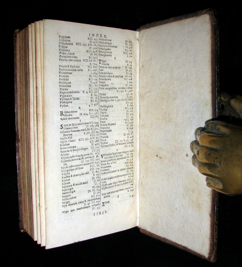 1668 Rare Latin Book - OVID Metamorphoses - Metamorphoseon libri XV. cum notis Th. Farnabii