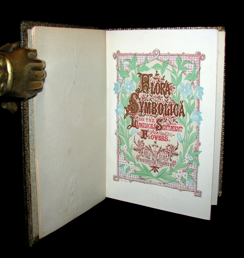1869 Rare Floriography Book ~ FLORA SYMBOLICA or The language and sentiment of flowers.