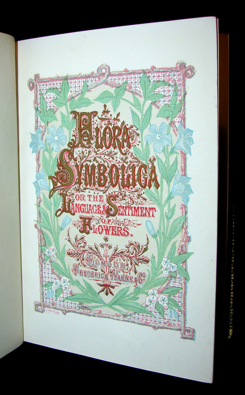 1869 Rare Floriography Book ~ FLORA SYMBOLICA or The language and sentiment of flowers.