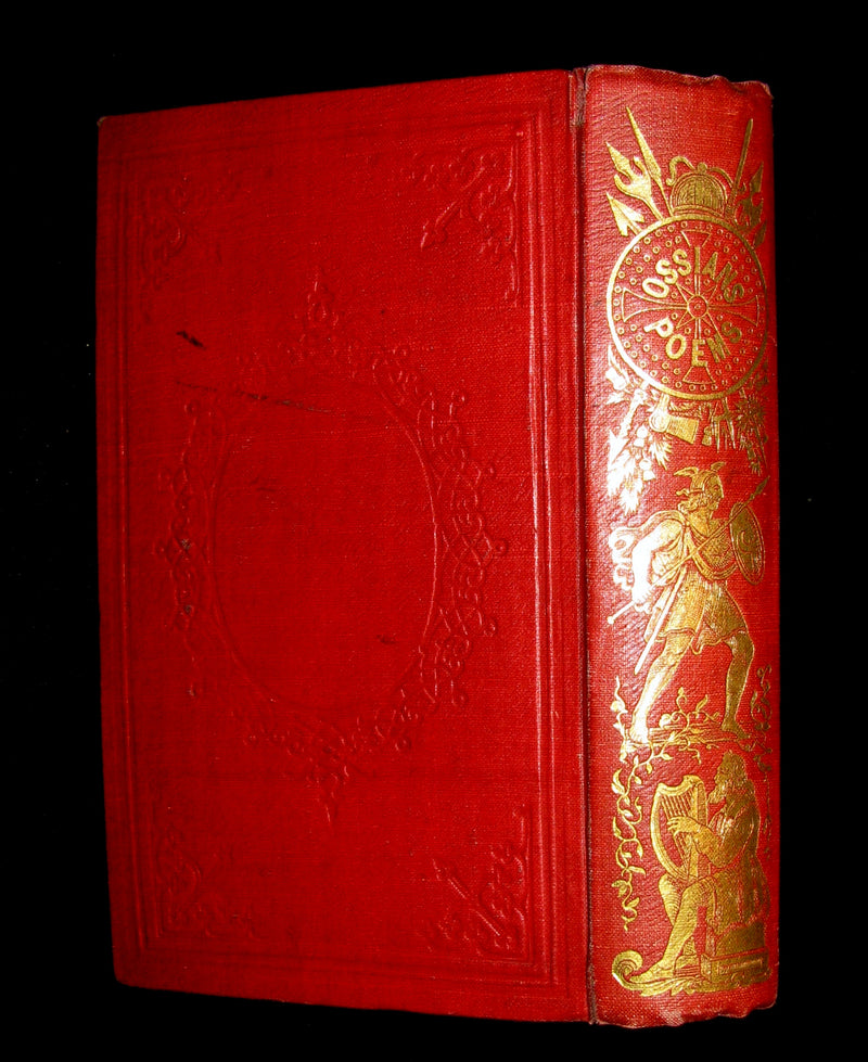 1847 Rare Victorian Book - The POEMS of OSSIAN by James Macpherson & dissertation of the Era.