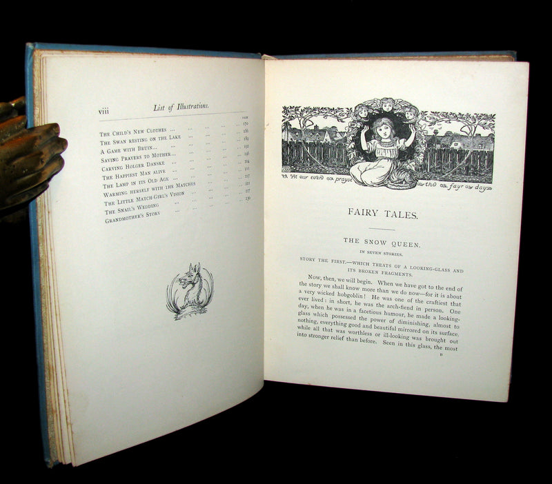 1894 Scarce Victorian Book -  Hans Christian Andersen's Snow Queen & Other Fairy Tales