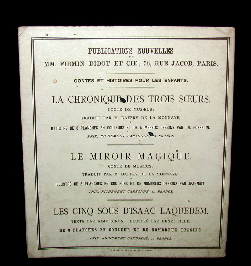 1890 Scarce French Book ~  Desires, Dances & Disappointments illustrated by the Casella Sisters