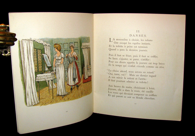 1890 Scarce French Book ~  Desires, Dances & Disappointments illustrated by the Casella Sisters