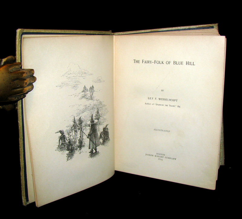 1895 Scarce Victorian Book -  The Fairy-Folk of Blue Hill by Lily F. Wesselhoeft. Illustrated.