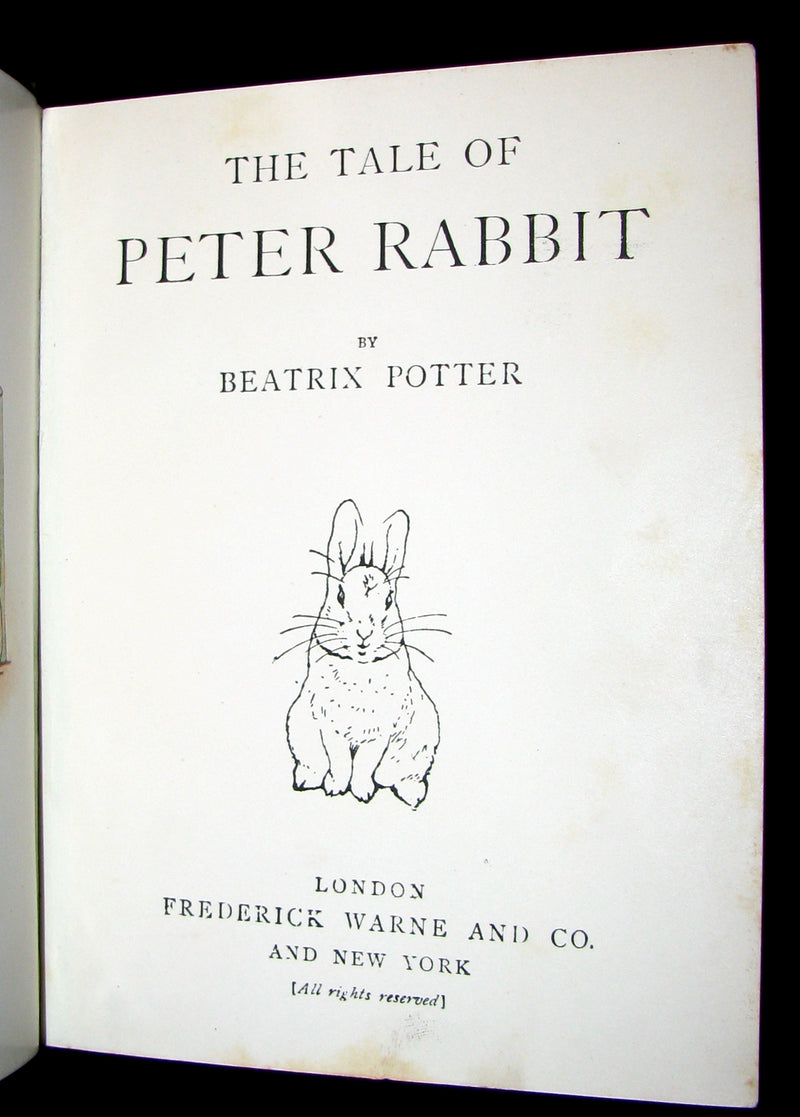 1910 Rare UK early Edition - THE TALE OF PETER RABBIT by Beatrix Potter.
