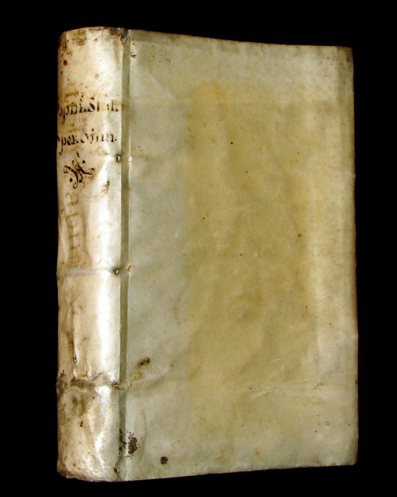 1616 Rare Latin Vellum Book - Publius Papinius Statius Works - Roman poet of the 1st century AD