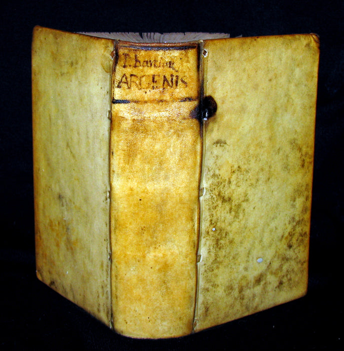 1659 Rare Latin Vellum Book - Io. Barclaii ARGENIS. Editio novissima. Elzevir.