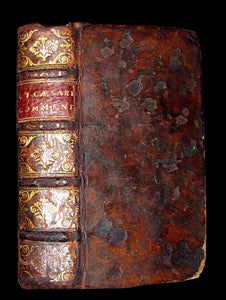 1664 Rare Latin Book - Works of Julius Caesar, The Gallic War, Civil War, ... with MAPS