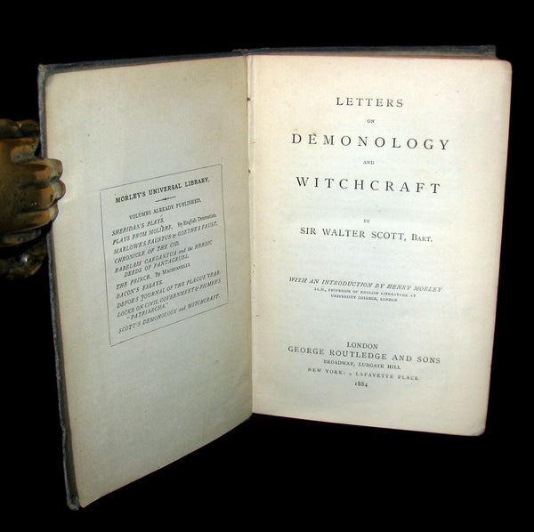 1884 Rare Edition  - Demonology & Witchcraft - WITCHES & FAIRIES by Sir Walter Scott