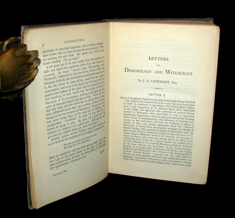 1884 Rare Edition  - Demonology & Witchcraft - WITCHES & FAIRIES by Sir Walter Scott