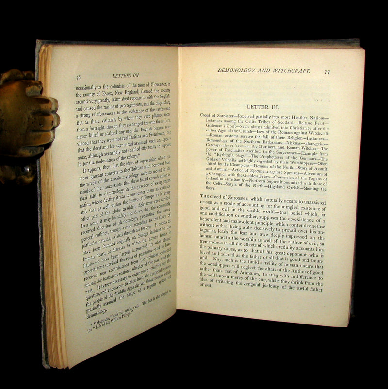 1884 Rare Edition  - Demonology & Witchcraft - WITCHES & FAIRIES by Sir Walter Scott
