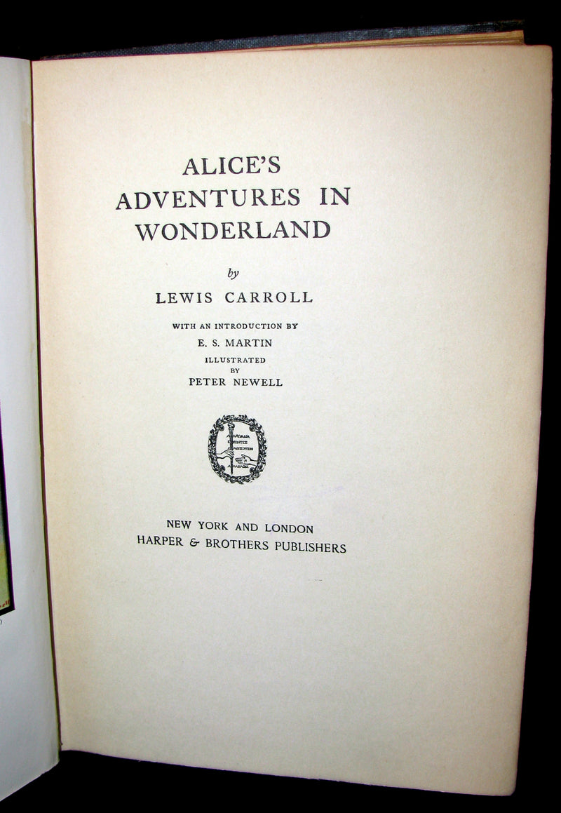 1901 Rare Edition - Alice's Adventures in Wonderland by Lewis Carroll illustrated by Peter Newell.