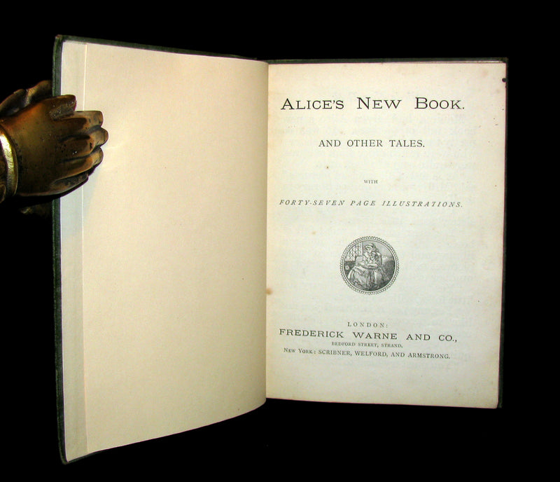 1874 Very Scarce Victorian Book - ALICE'S NEW BOOK. And Other Tales. Illustrated.