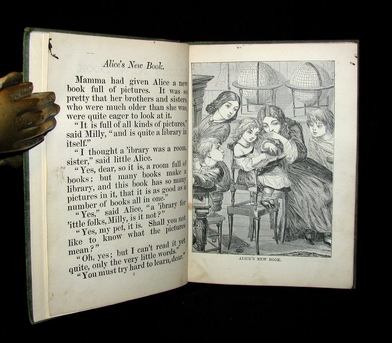 1874 Very Scarce Victorian Book - ALICE'S NEW BOOK. And Other Tales. Illustrated.