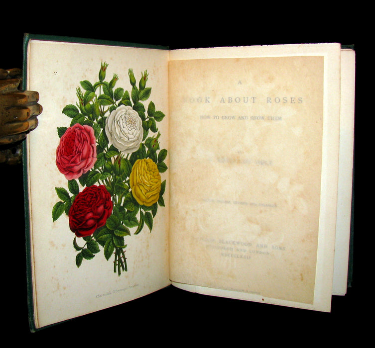 1872 Rare Victorian Gardening Book -  A book about Roses : How to grow and show them