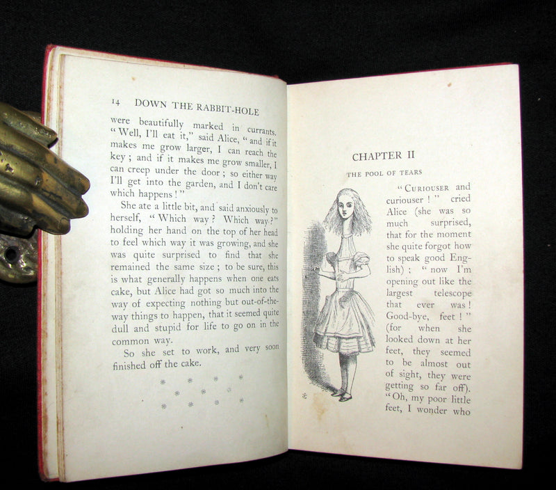 1908 Scarce "Miniature Edition" - Alice's Adventures in Wonderland by Lewis Carroll.