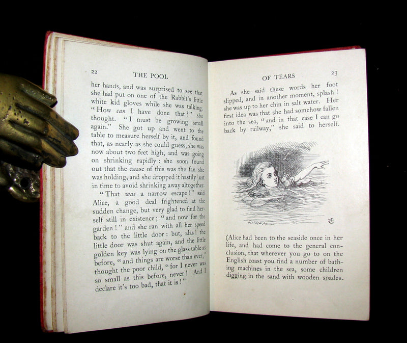 1908 Scarce "Miniature Edition" - Alice's Adventures in Wonderland by Lewis Carroll.