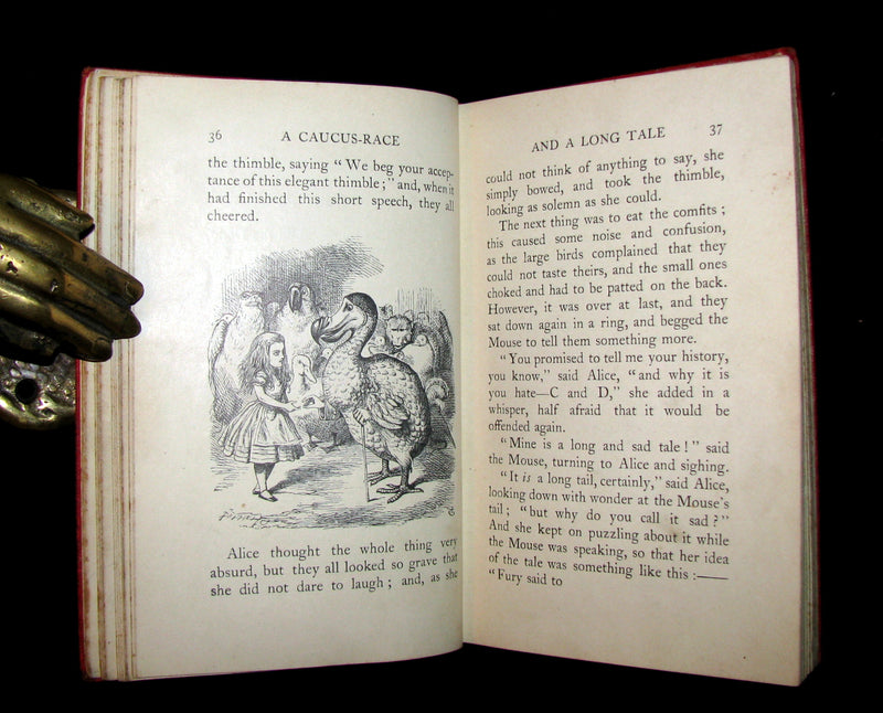 1908 Scarce "Miniature Edition" - Alice's Adventures in Wonderland by Lewis Carroll.