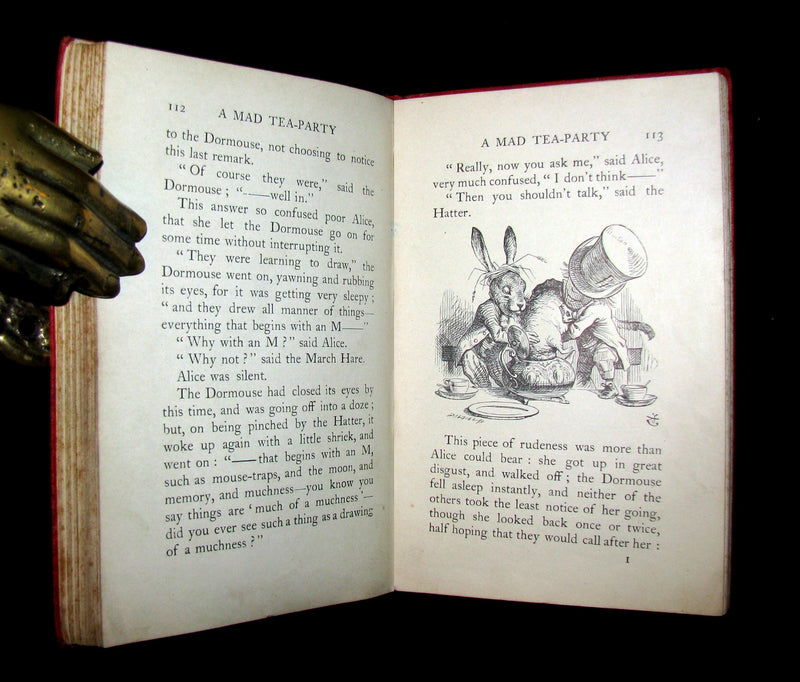 1908 Scarce "Miniature Edition" - Alice's Adventures in Wonderland by Lewis Carroll.