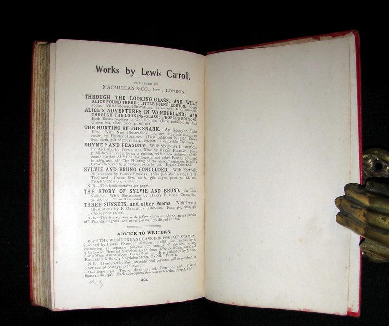 1908 Scarce "Miniature Edition" - Alice's Adventures in Wonderland by Lewis Carroll.