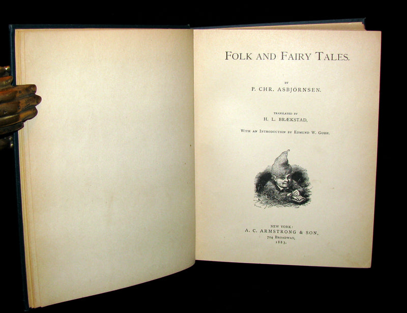 1883 Scarce Book - Norwegian Folk and Fairy Tales by P. Chr. Asbjörnsen. Illustrated.