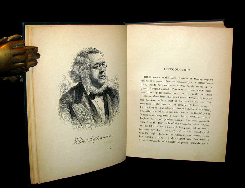 1883 Scarce Book - Norwegian Folk and Fairy Tales by P. Chr. Asbjörnsen. Illustrated.