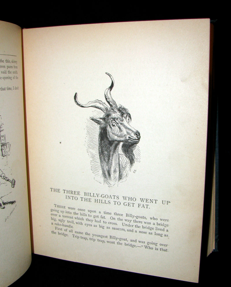 1883 Scarce Book - Norwegian Folk and Fairy Tales by P. Chr. Asbjörnsen. Illustrated.