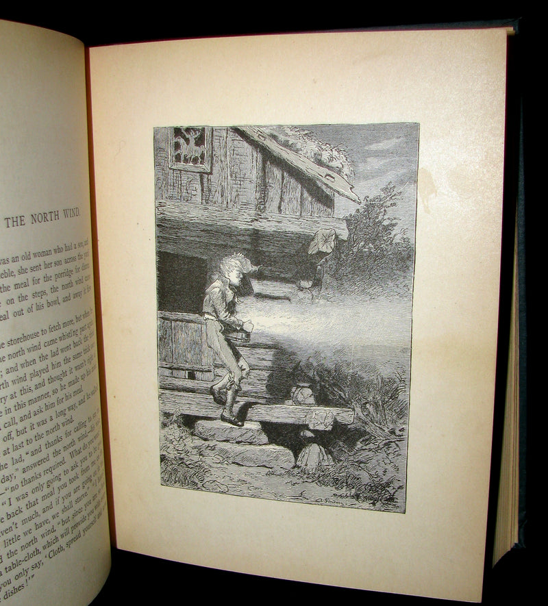 1883 Scarce Book - Norwegian Folk and Fairy Tales by P. Chr. Asbjörnsen. Illustrated.