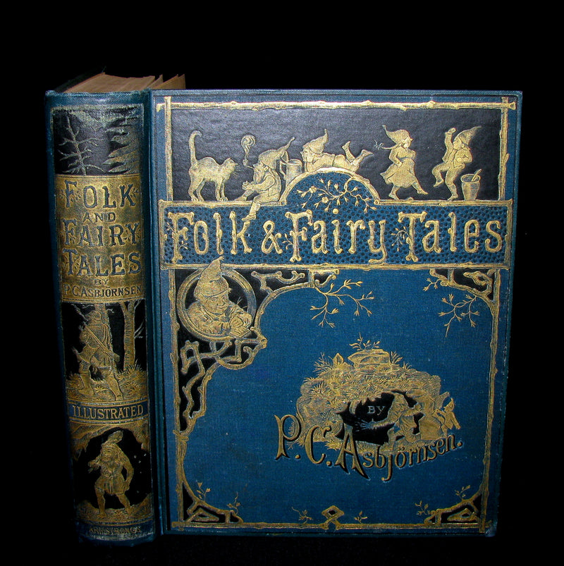 1883 Scarce Book - Norwegian Folk and Fairy Tales by P. Chr. Asbjörnsen. Illustrated.