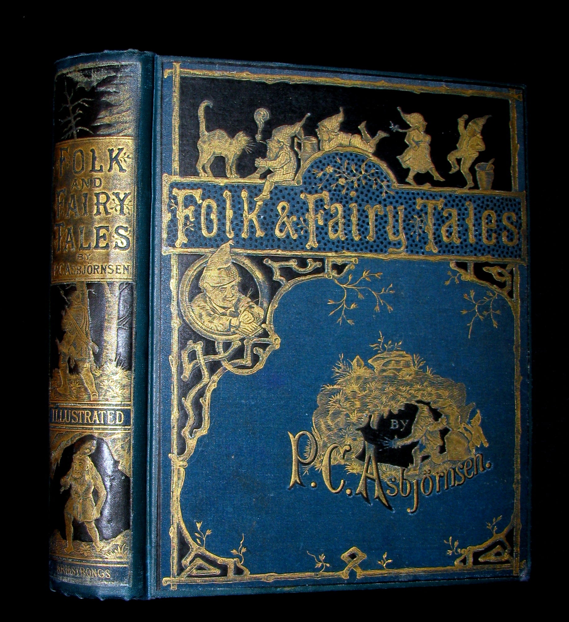 1883 Scarce Book - Norwegian Folk and Fairy Tales by P. Chr. Asbjörnsen. Illustrated.