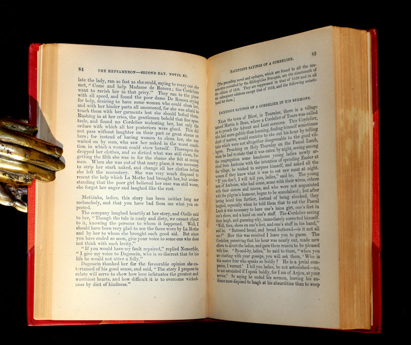 1855 Nice Bayntun Binding - The Heptameron of Margaret, Queen of Navarre.