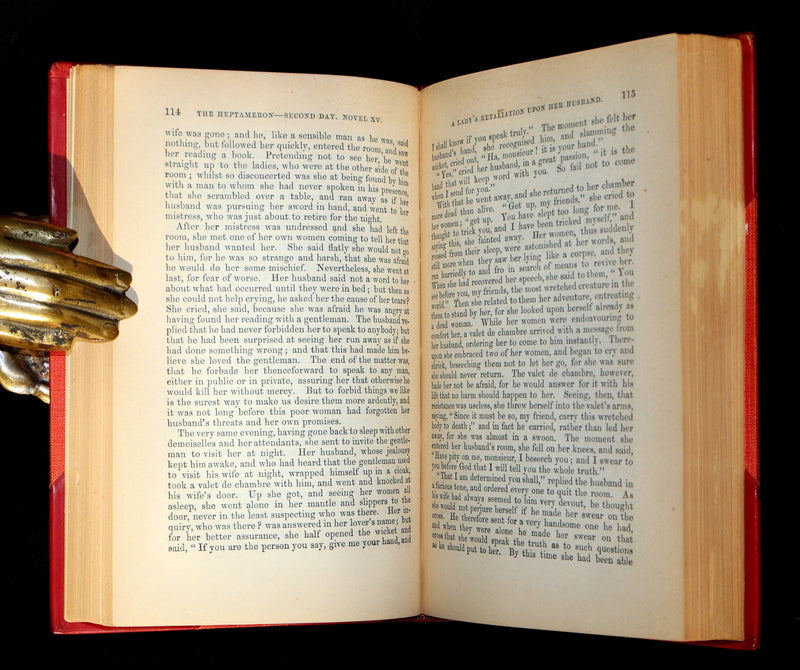 1855 Nice Bayntun Binding - The Heptameron of Margaret, Queen of Navarre.