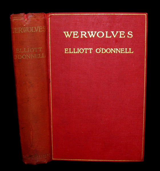 1912 Rare 1st Edition Book on Werewolves - WERWOLVES by Elliott O'Donnell
