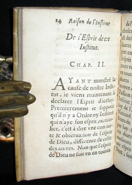 1623 Scarce French Vellum Book - Raison de l'Institut de l'Ordre de Font-Evraud (FONTEVRAUD)