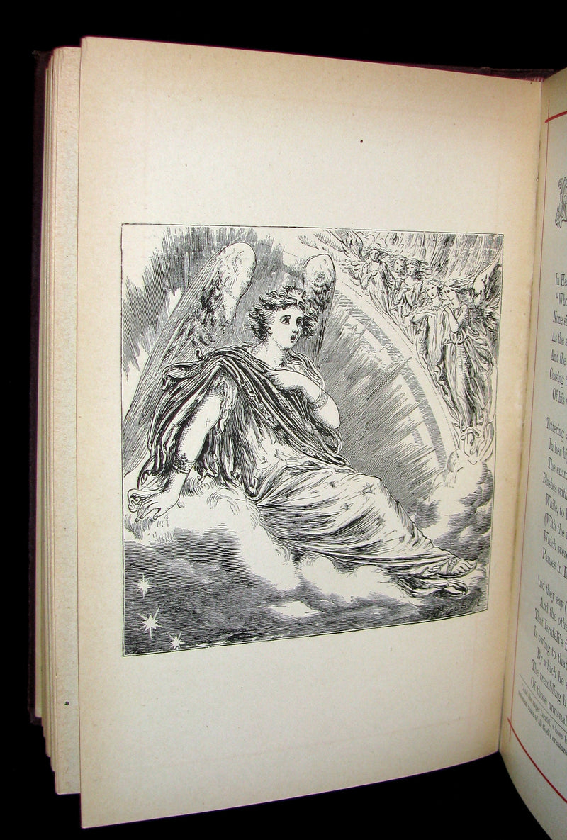 1881 Rare Victorian Book - Poems of Edgar Allan POE (The Raven, Lenore, Ulalume, ...)
