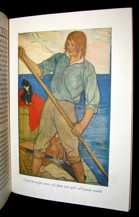 1920 Rare Book - Robinson Crusoe illustrated by Elenore Plaisted Abbott.