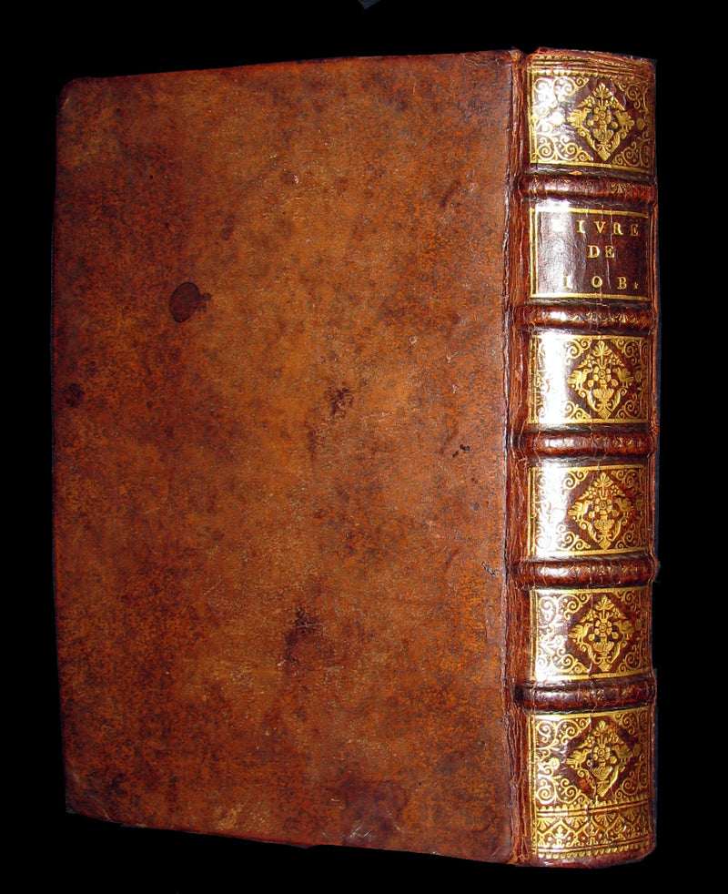 1691 Rare Latin French Book Bible - BOOK of JOB by Isaac-Louis Le Maistre de Sacy