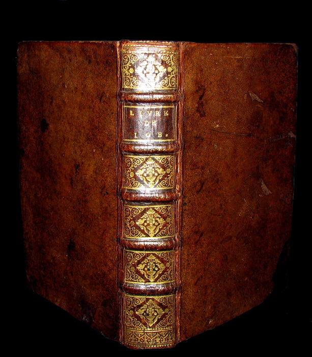 1691 Rare Latin French Book Bible - BOOK of JOB by Isaac-Louis Le Maistre de Sacy