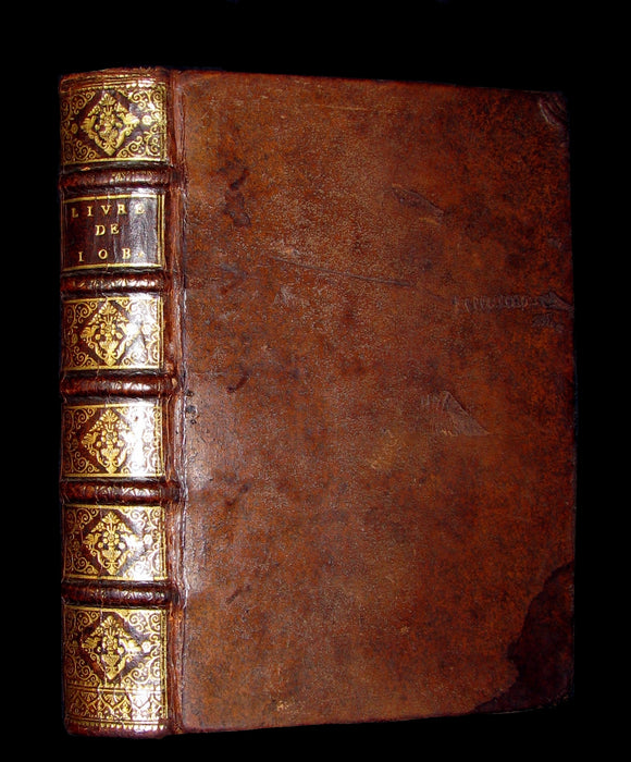 1691 Rare Latin French Book Bible - BOOK of JOB by Isaac-Louis Le Maistre de Sacy